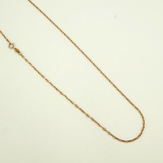 Cadena Forzada Oro 18K 46cm; 3,98grs.