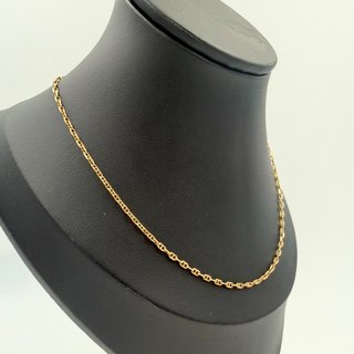 Cadena Forzada Oro 18K 46cm; 3,98grs.