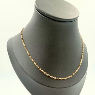 Cadena Forzada Oro 18K 46cm; 3,98grs.