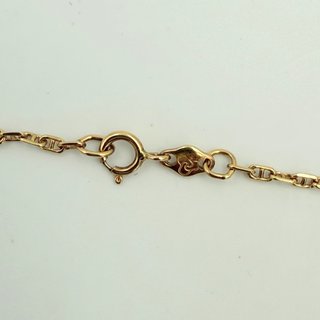 Cadena Forzada Oro 18K 46cm; 3,98grs.