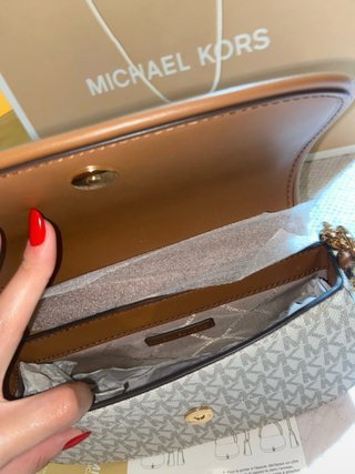 Bolso Michael Kors Nuevo Blanco/Marrón Nuevo
