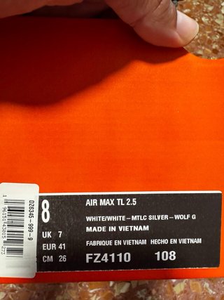 Nike Air Max TL 2.5 Blanco Plata