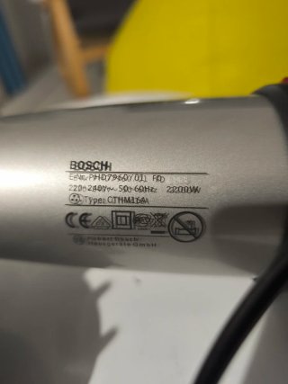 Secador de Pelo Bosch Negro y Blanco
