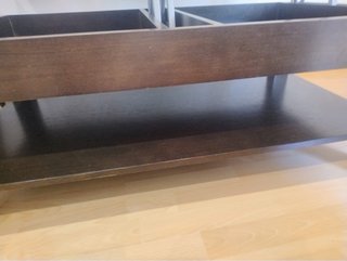 Mesa de centro madera y cristal