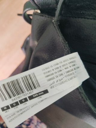 Bolso bandolera Adolfo Domínguez negro
