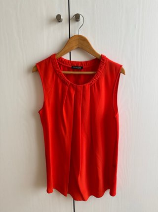 Blusa elegante Massimo Dutti roja