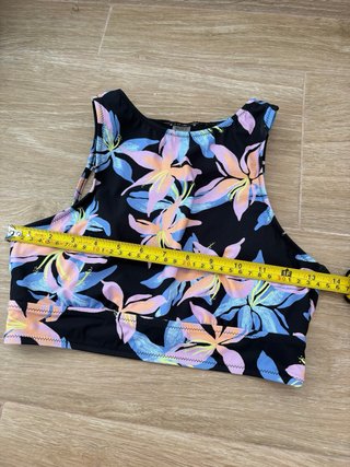 Bikini Roxy floral surfero estilo retro talla S