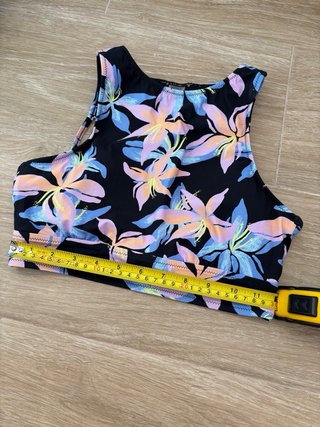 Bikini Roxy floral surfero estilo retro talla S