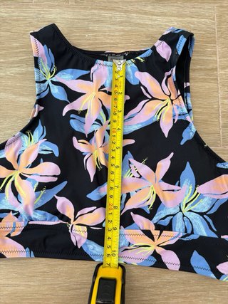 Bikini Roxy floral surfero estilo retro talla S