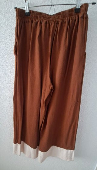 Conjunto blusa y pantalón teja