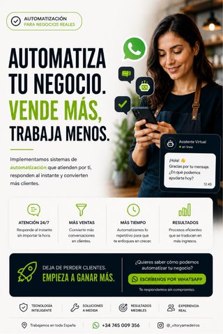 AUTOMATIZACIÓN PARA NEGOCIOS | IA, WHATSAPP Y MAS