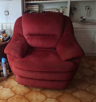 2 Sillones Individuales Rojos muy comodos