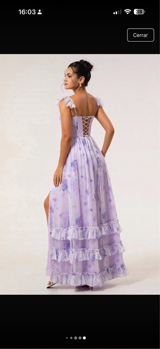 Vestido Leely floral morado