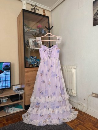 Vestido Leely floral morado