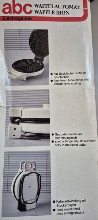 Piastra per Waffel Vintage ABC - Made in Germany