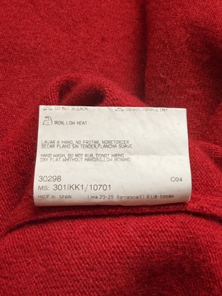 Jersey Thomas Burberry Lana Cordero Talla S