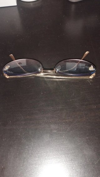 Gafas Fendi Plata Sin Marco Ovaladas