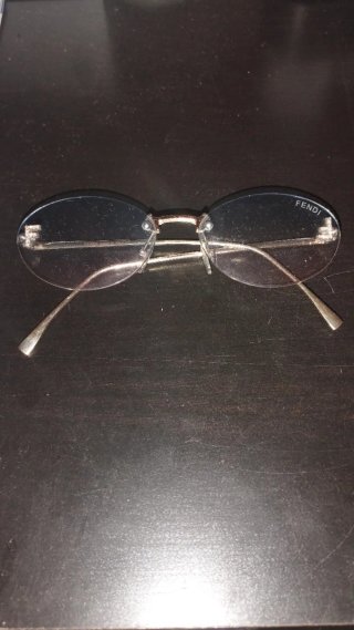 Gafas Fendi Plata Sin Marco Ovaladas