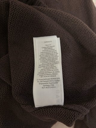 Jersey Hollister Marrón Chocolate Talla L Boxy Fit