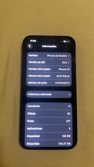 iPhone 13 83% salud