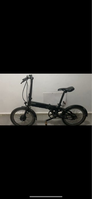 Bicicleta Eléctrica Plegable Negra