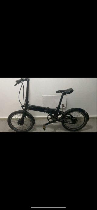 Bicicleta Eléctrica Plegable Negra