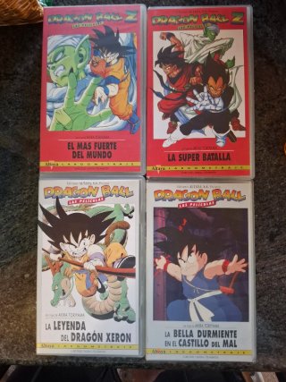 4 Películas VHS Dragon Ball Z (Español)