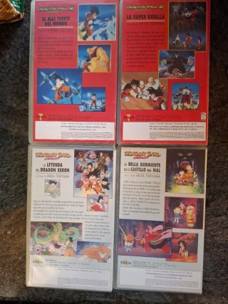 4 Películas VHS Dragon Ball Z (Español)