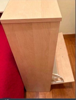 Zapatero vertical de madera