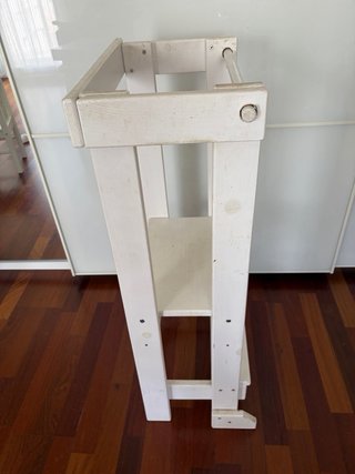 Torre de aprendizaje madera blanca