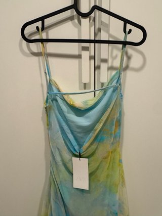 Vestido midi Zara estampado XS