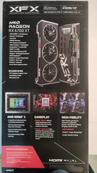 XFX RX 6700 XT MERC 12 GB Tarjeta Gráfica AMD
