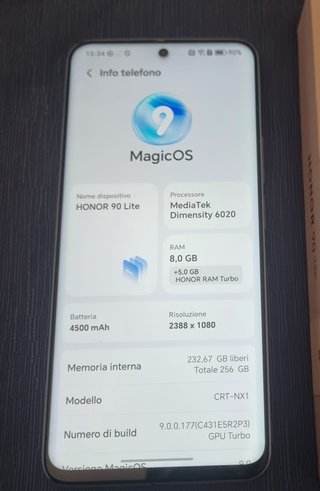 Honor 90 Lite 5G 256GB 8GB RAM