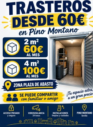 Alquiler de trasteros en pino montando