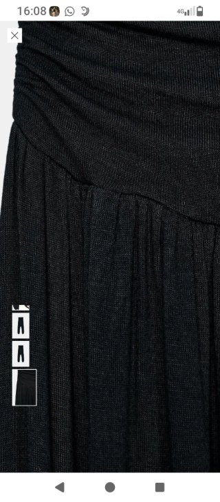 Pantalón baggy negro fluido