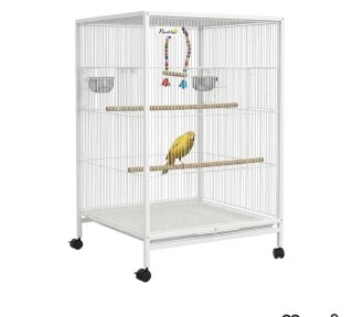 Jaula para pájaros PawHut con ruedas