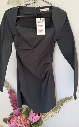 Vestido Zara Negro Talla M Nuevo