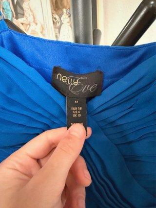 Vestido largo fiesta Nelly Eve azul