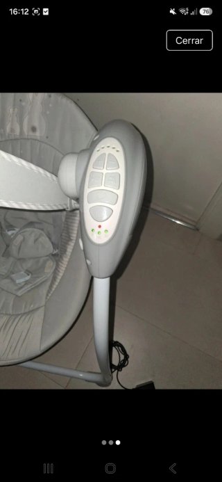 Columpio bebé gris