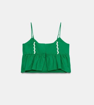Top Zara tirantes con lino