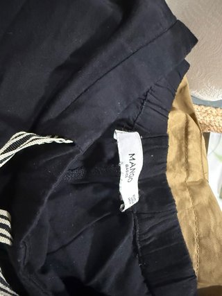 Pantalón largo negro marca corte ingles