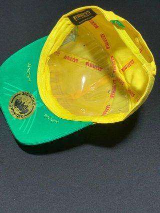 Gorra Pirelli Amarilla y Verde Sao Paolo