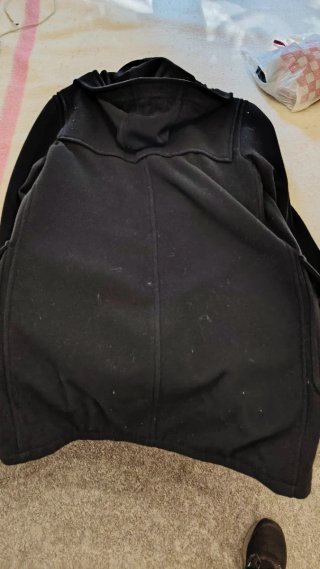 Abrigo Caramelo Negro Talla 48