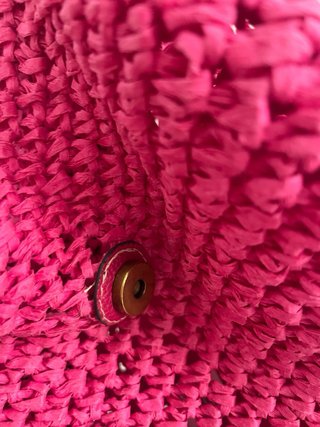 Bolso de rafia Tintoretto rosa