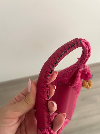 Bolso de rafia Tintoretto rosa