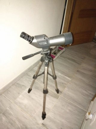 Telescopio con fallo en la óptica  Kenko con trípo