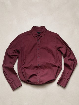 Camisa Massimo Dutti burdeos Talla M