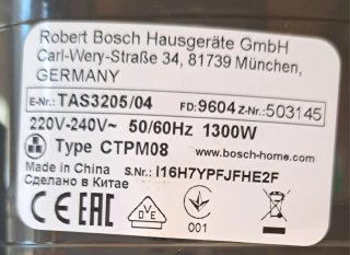 Cafetera Bosch Tassimo 1300W
