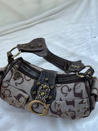 Bolso de hombro Beige y Marrón