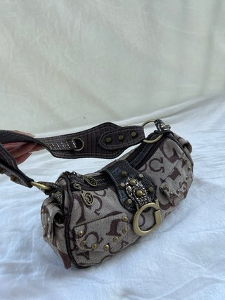 Bolso de hombro Beige y Marrón